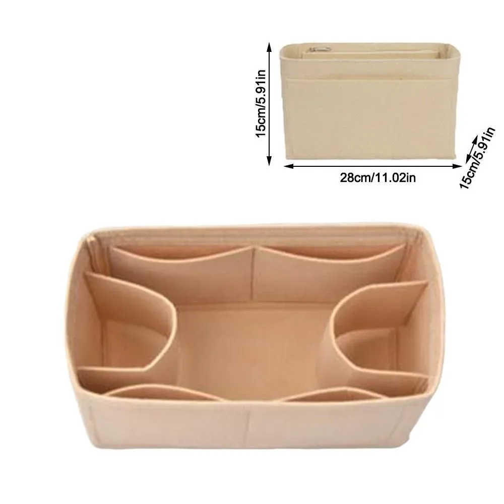 sac de rangement en feutre grande capacité multi-poches pour sac à main lv speedy25/30/35/gentlewoman