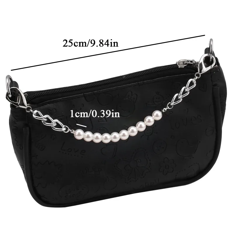 chaîne de sac en perles pour femmes, bricolage, décor de sac de personnalité avec poignées de remplacement de homard, accessoires de sac à main, chaînes de ceinture, nouvelle collection