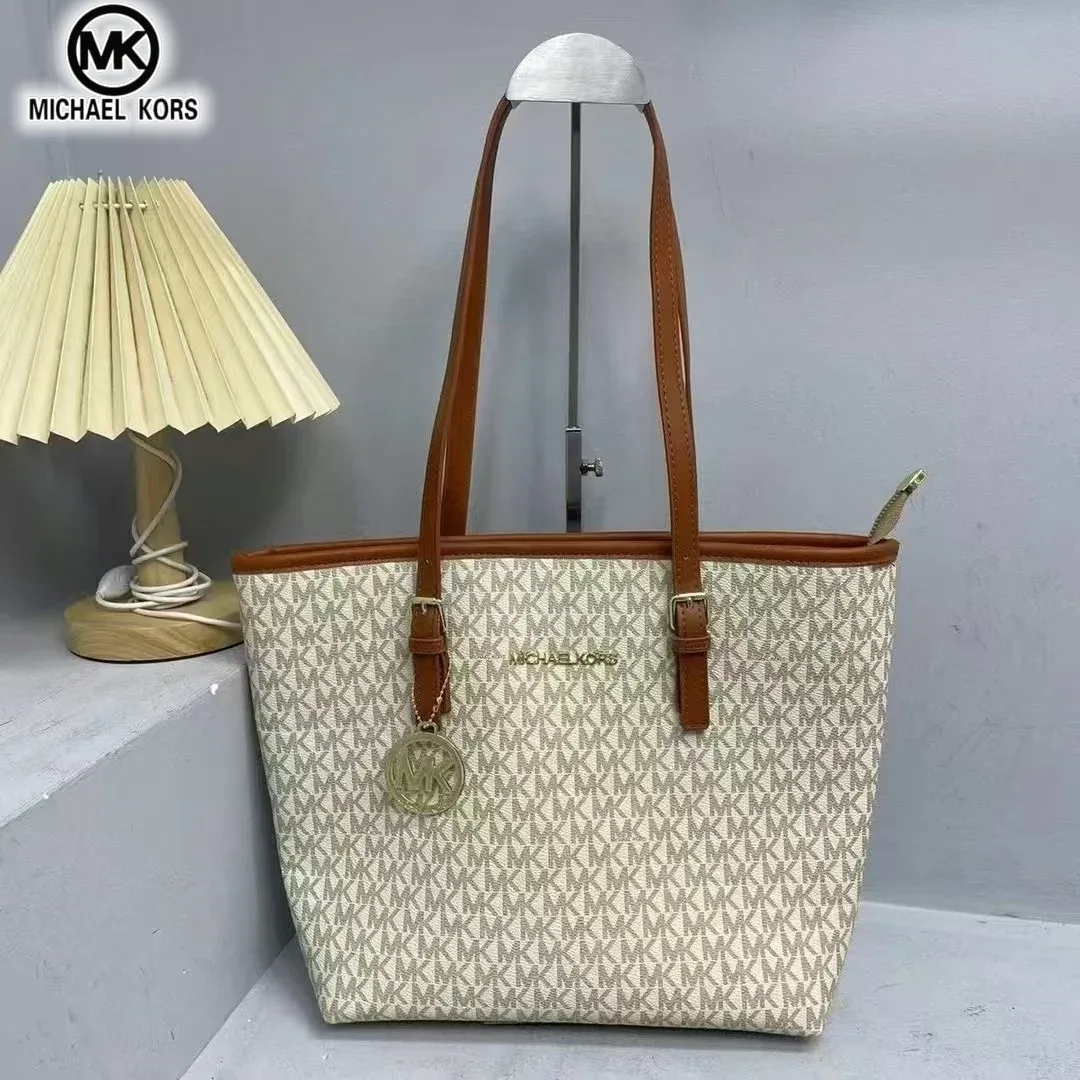 sac à bandoulière et à main michael kors pour femmes, grande capacité, sac fourre-tout classique de luxe léger, sac de voyage à fermeture éclair tendance
