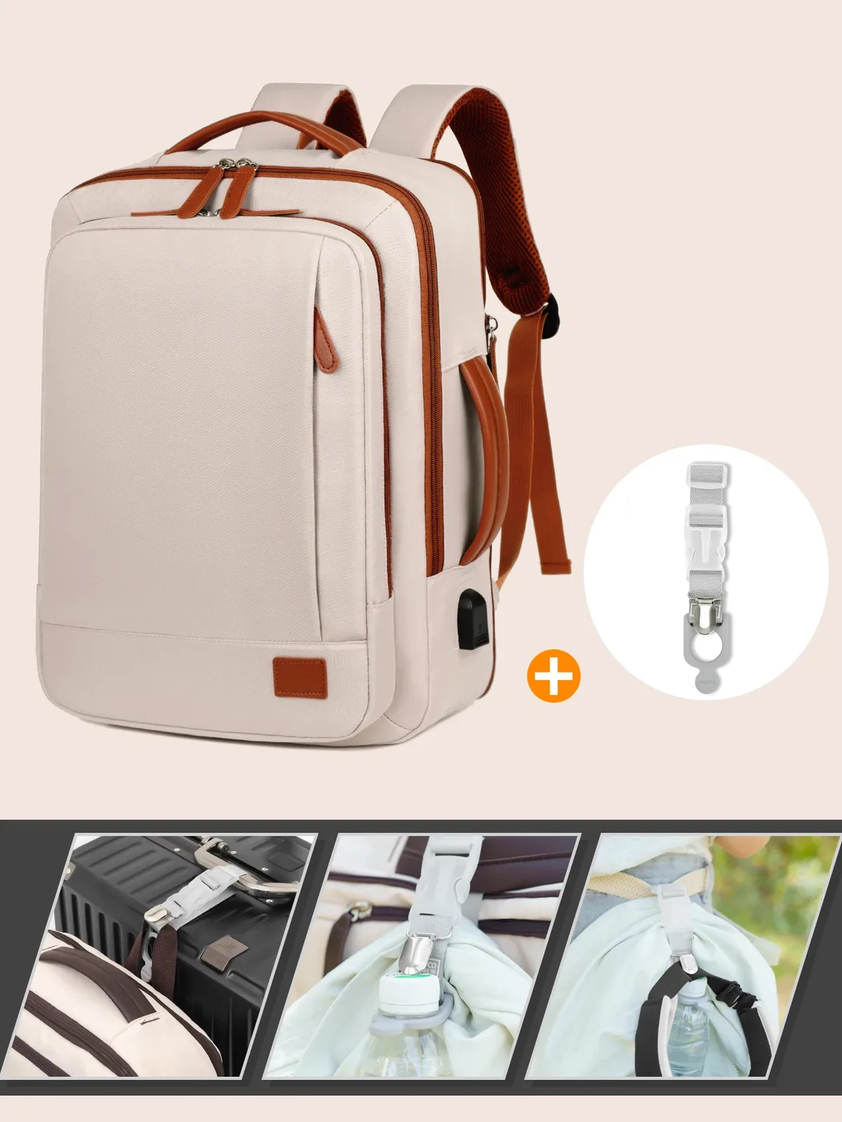 le nouveau sac à dos unisexe pour les voyages d'affaires à courte distance, sac de voyage léger, sac d'école pour ordinateur, combinaison de sacs de rangement