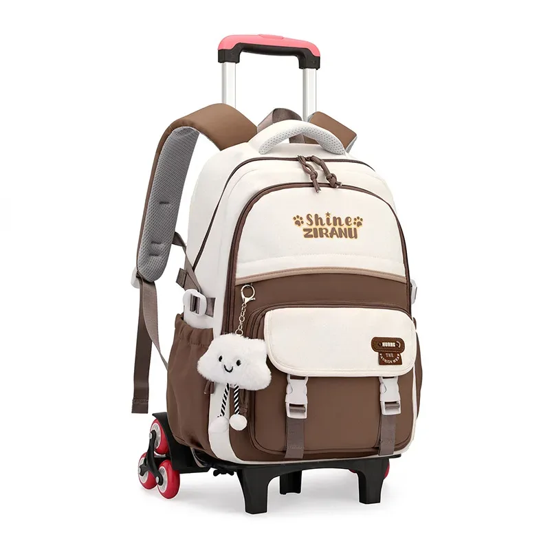 sacs à dos d'école pour enfants sacs d'école pour filles sac à roulettes avec roues sac d'école étanche sac à dos à roulettes pour étudiant