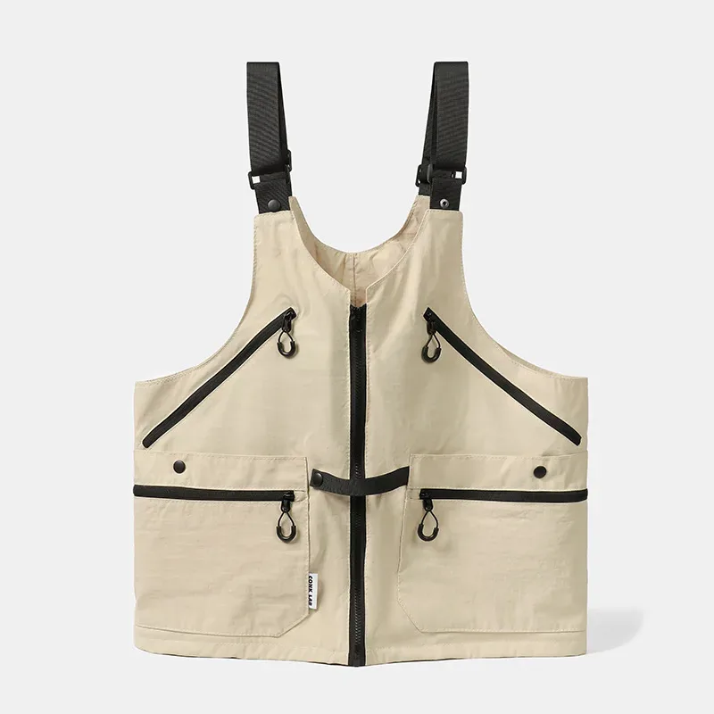 sac à dos tactique multifonctionnel pour la randonnée et le camping en plein air, style techwear, sac gilet variable homme/femme, sac à bandoulière unique