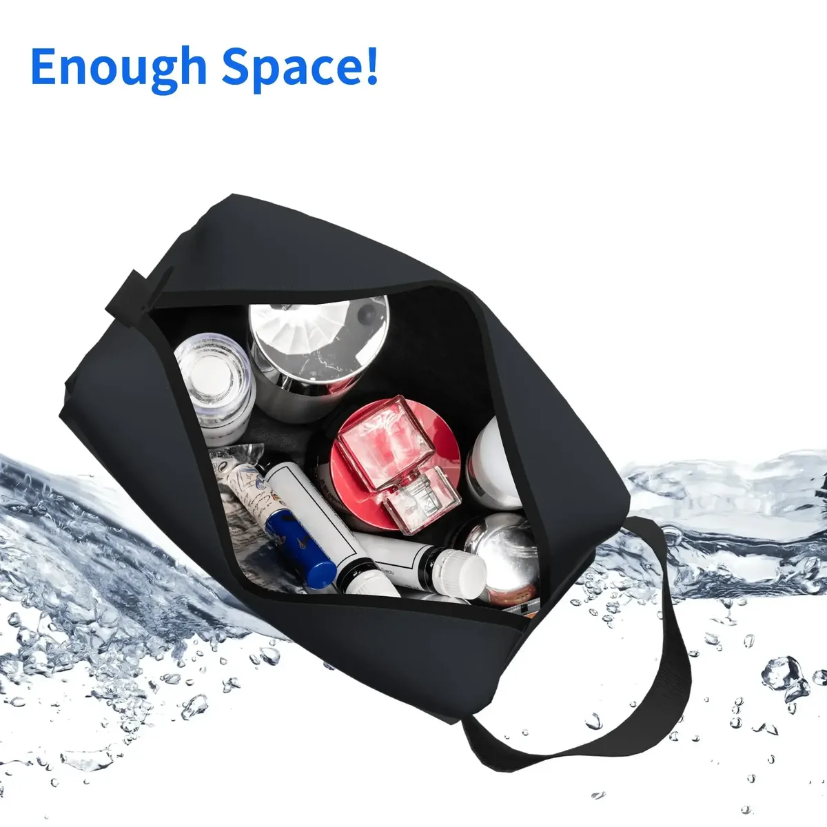sac de rangement portable personnalisé, grande capacité, trousse de toilette de voyage, sac de rangement personnalisé