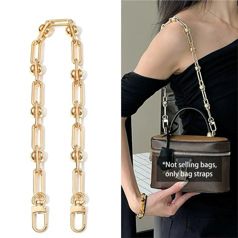chaîne de sac en bronze, transformation, sangle d'épaule, chaîne croisée, sac à dos de remplacement, sangle de sac en métal, accessoires de sac à main