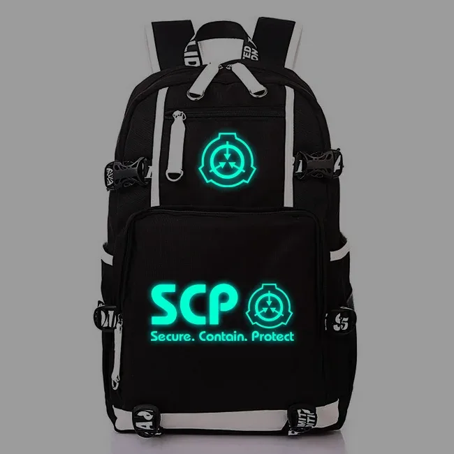 scp-sac à dos avec usb pour étudiants, cartable de voyage