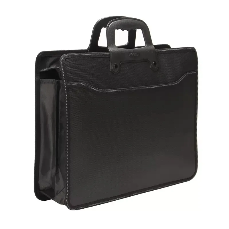 sac à documents portable a4 de grande capacité, sacs d'information pour documents de bureau, porte-documents à pois, sac d'affaires promotionnel
