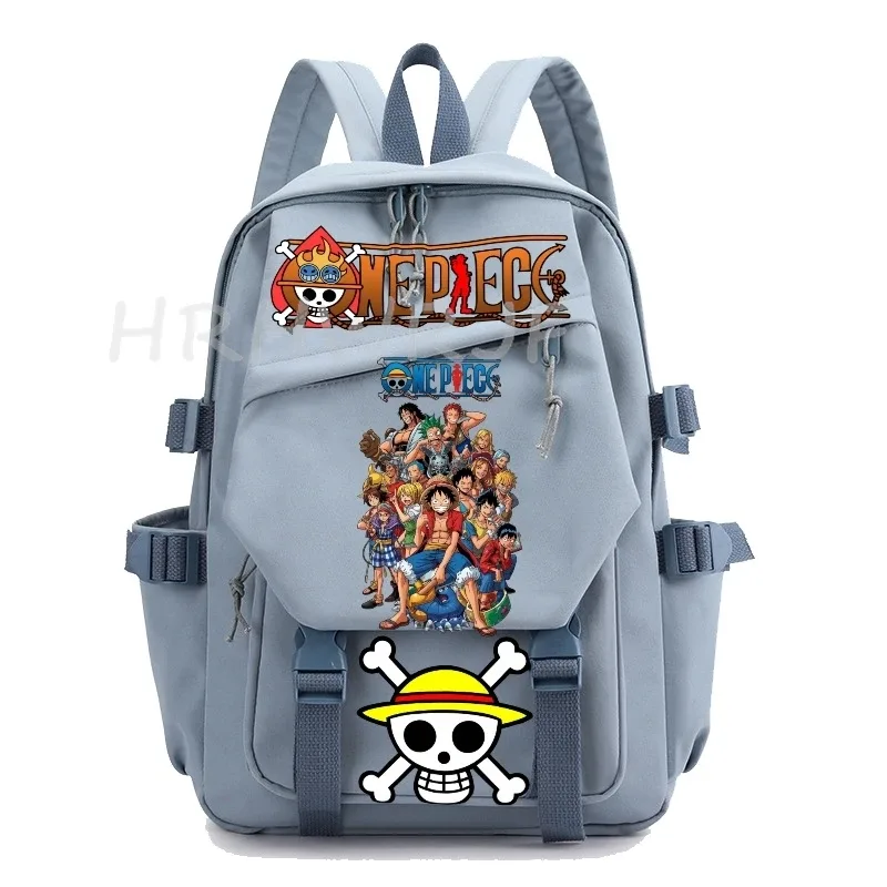 sac à dos one piece anime monkey d luffy, sacs d'école pour filles, sac à dos pour ordinateur portable, pour l'école primaire, usage quotidien