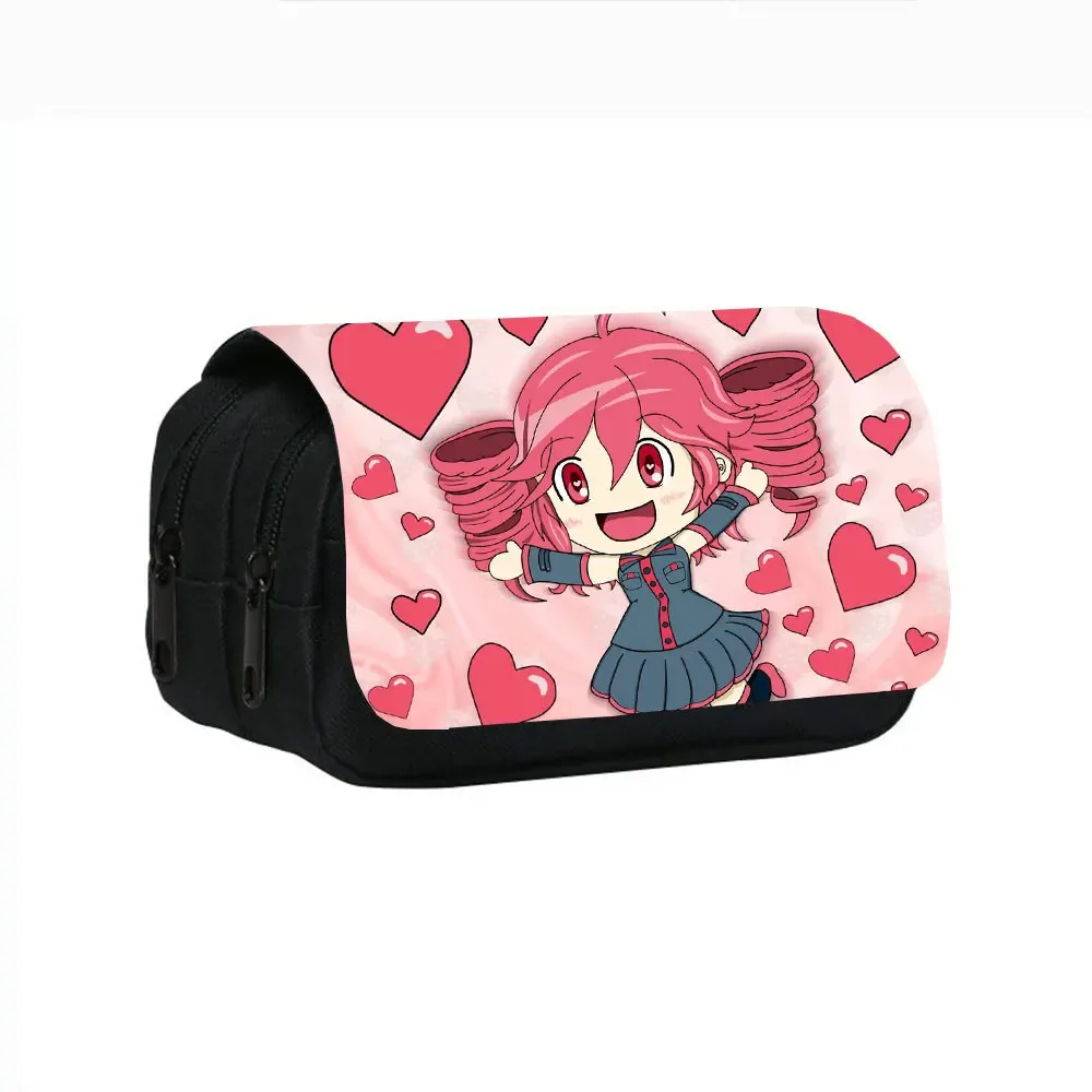 nouveau produit stress te te kasane teto imprimé double couche trousse à crayons stress étudiant papeterie sac