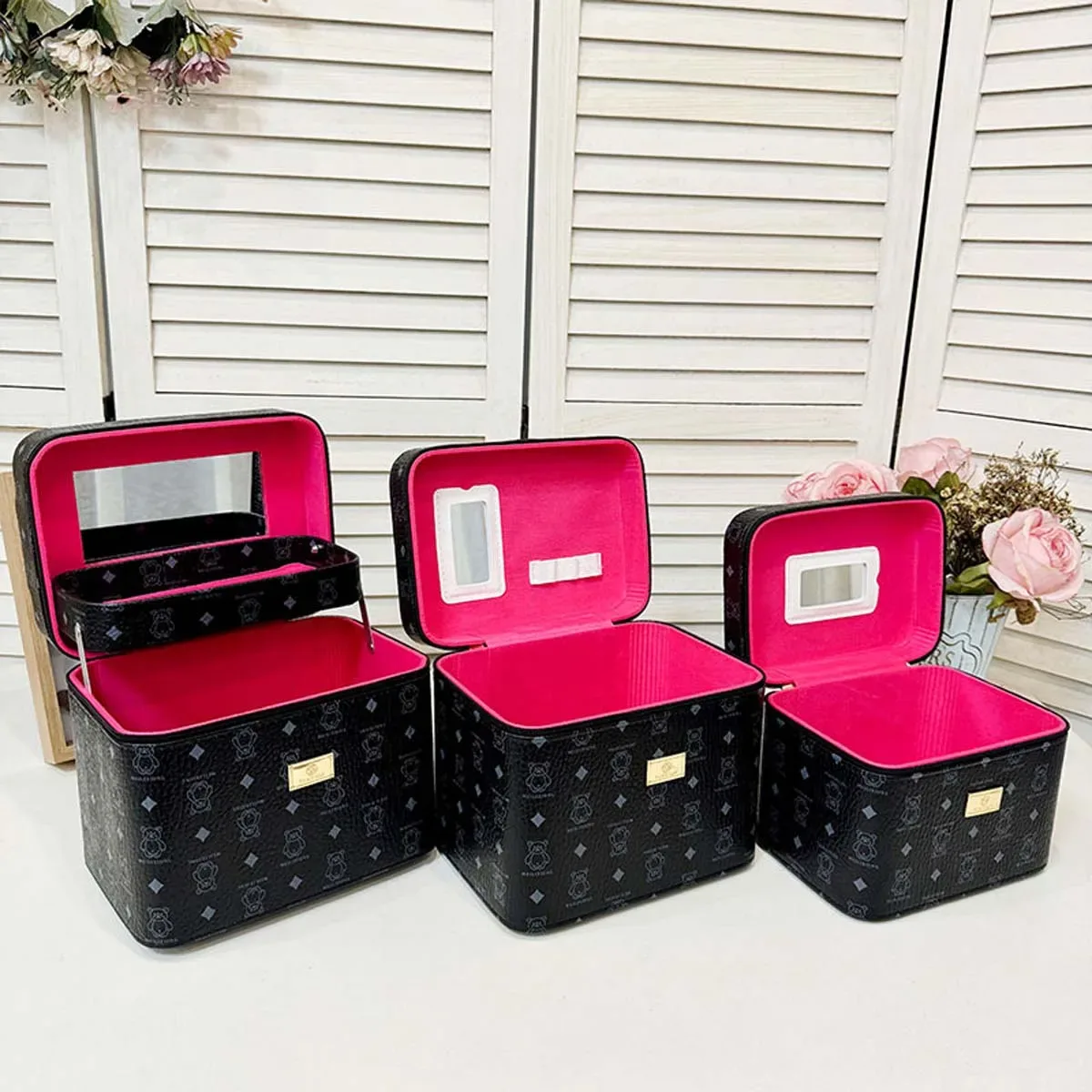 trousse de maquillage chancelier avancée, haute qualité, grande capacité, portable, boîte de rangement de cosmétiques, valise de voyage spéciale, mode, nouveau