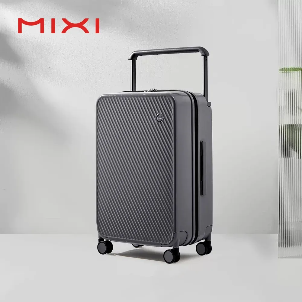 mixi – magnifique valise à poignée large de 24 pouces pour hommes et femmes, bagage de voyage, roues roulantes, cabine de 20 pouces, conception brevetée m9276