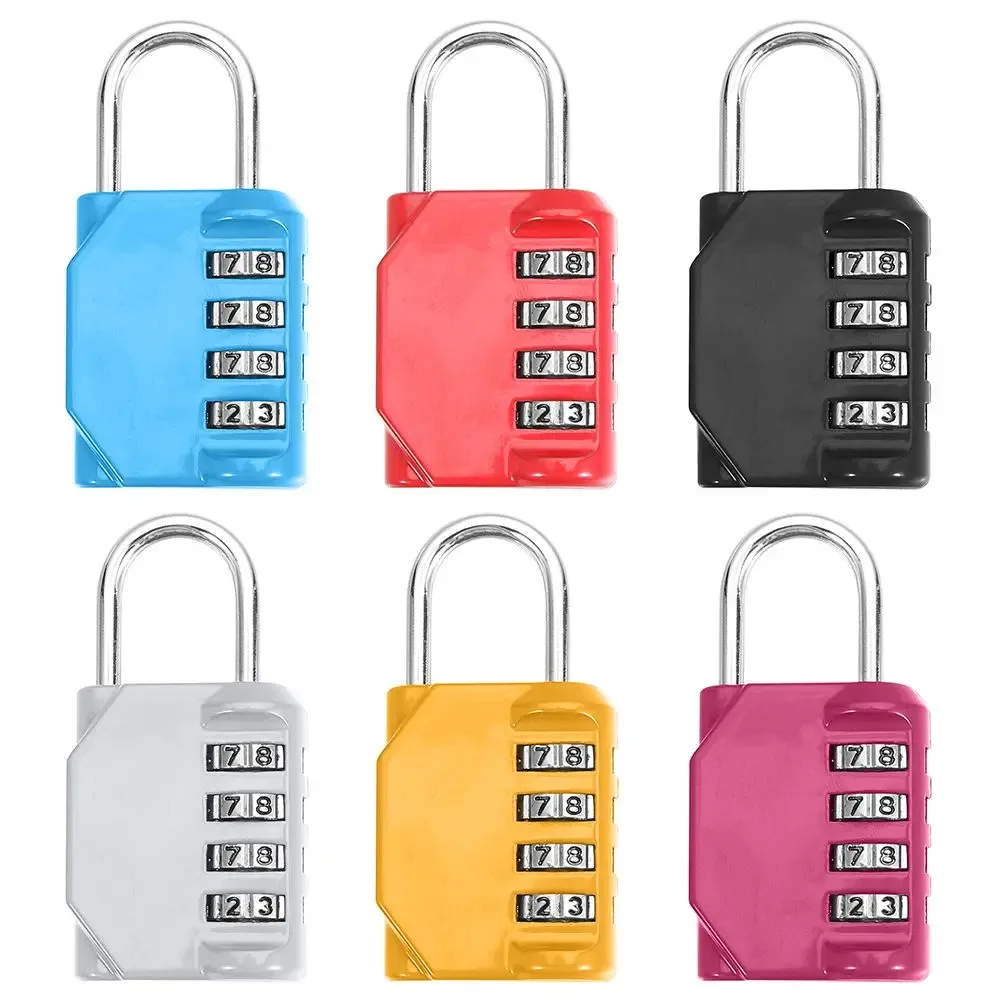 cadenas à combinaison étanche réinitialisable à 4 chiffres, accessoires de voyage