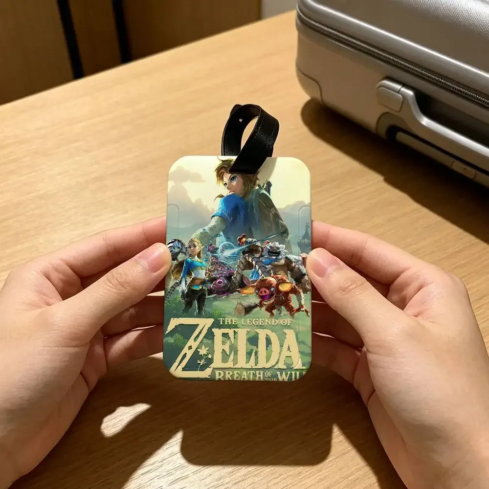 étiquette de bagage imperméable en pvc, porte-carte d'informations anti-perte, jeu the legend of zelda