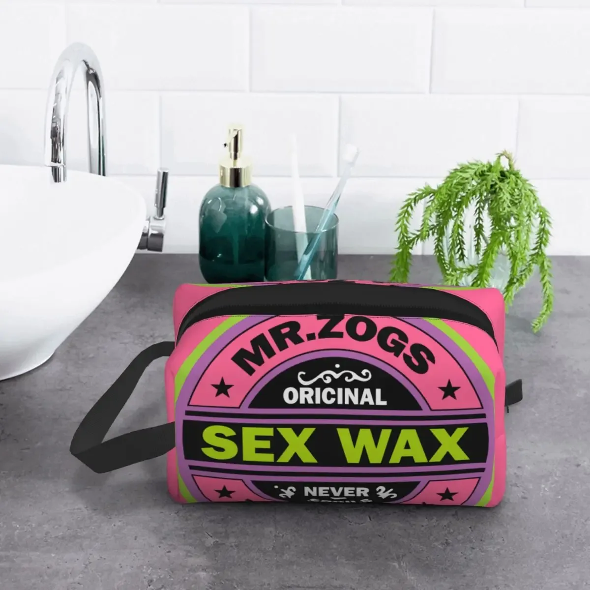 trousse de maquillage personnalisée mr zogs surfing sex warm pour femmes, trousses de toilette de rangement, trousse de maquillage de voyage, trousse de maquillage de mode, évaluation