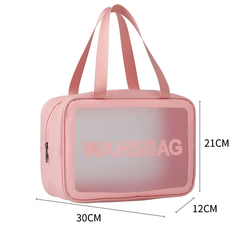 pochette de toilette imperméable en pu, sac à cosmétiques portable, sac de bain transparent pour bébé, sac de rangement pour la natation et les voyages