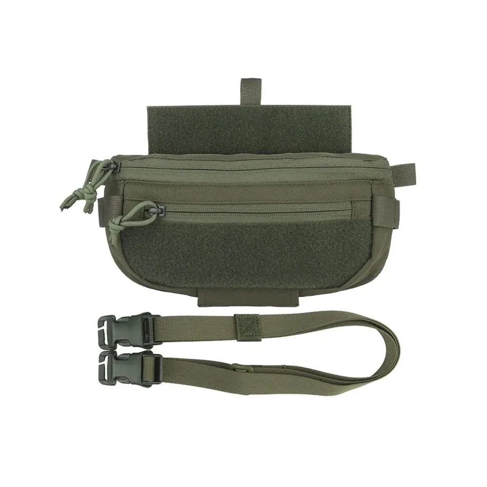 pochette d'accessoires pour gilet tactique, pack d'extension, double usage, sac abdominal inférieur multifonction, sac à bandoulière simple