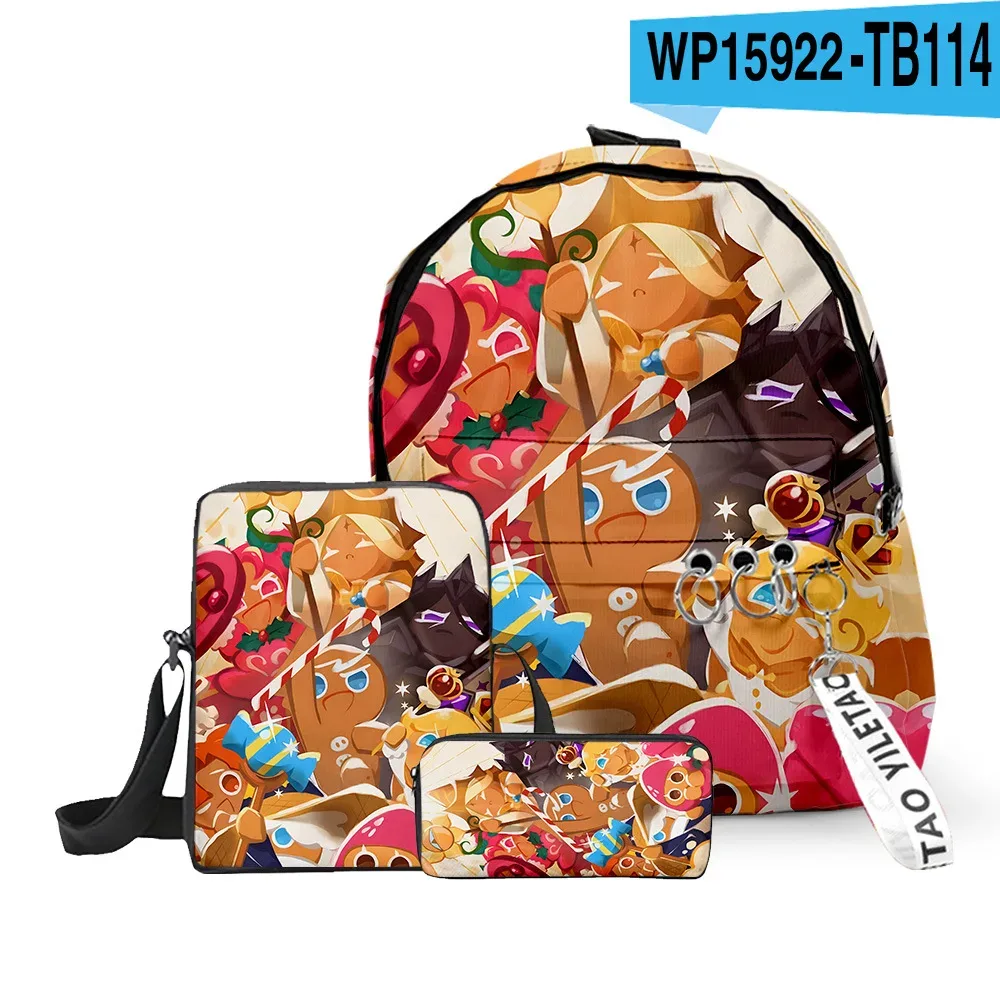 sac à dos scolaire classique amusant shadow milk en peluche avec impression 3d, lot de 3 pièces : sac à dos pour ordinateur portable, sac à bandoulière incliné et trousse à crayons
