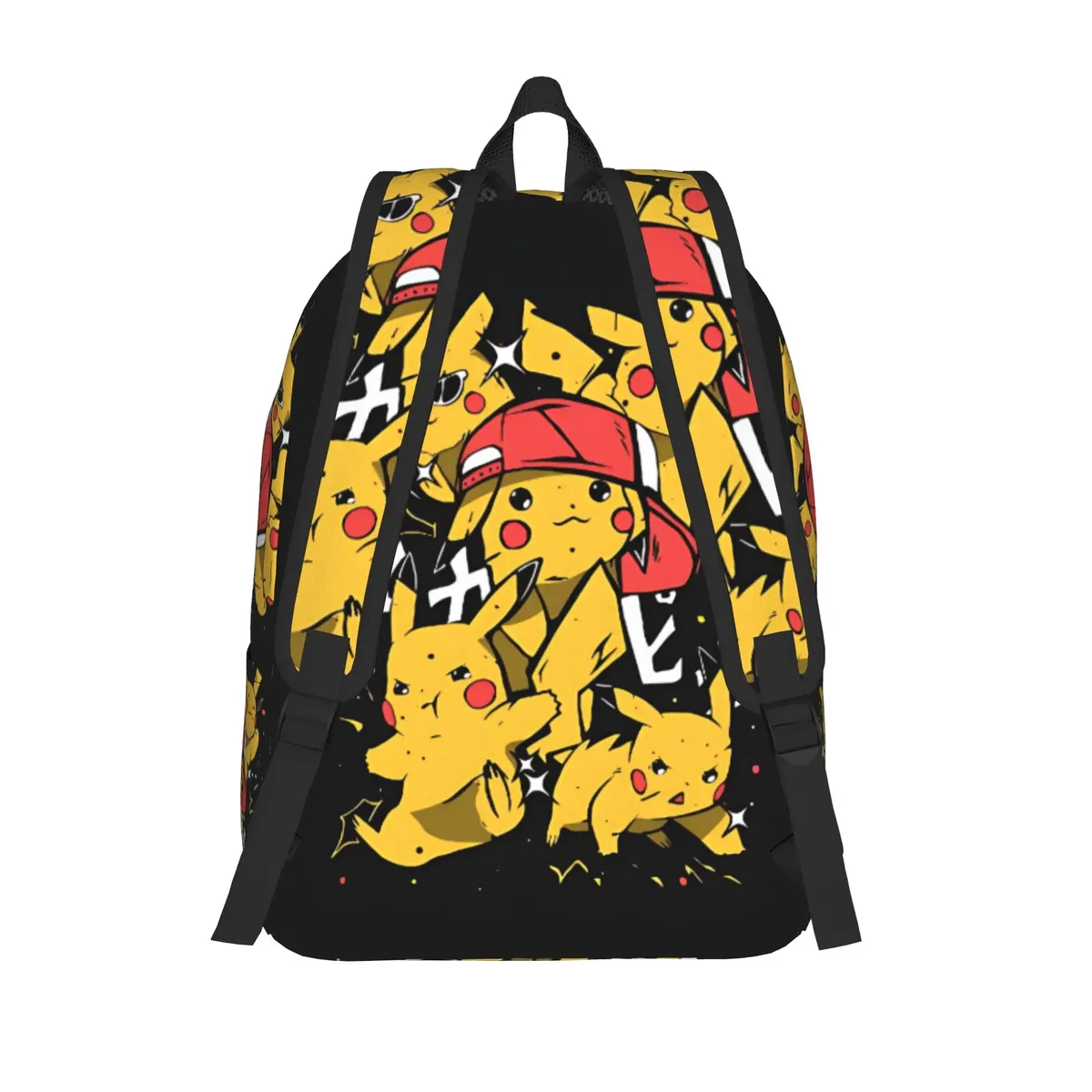 sac à dos pokemon pikachu à la mode, mochilas, sac à dos à bandoulière robuste de haute qualité pour lycée