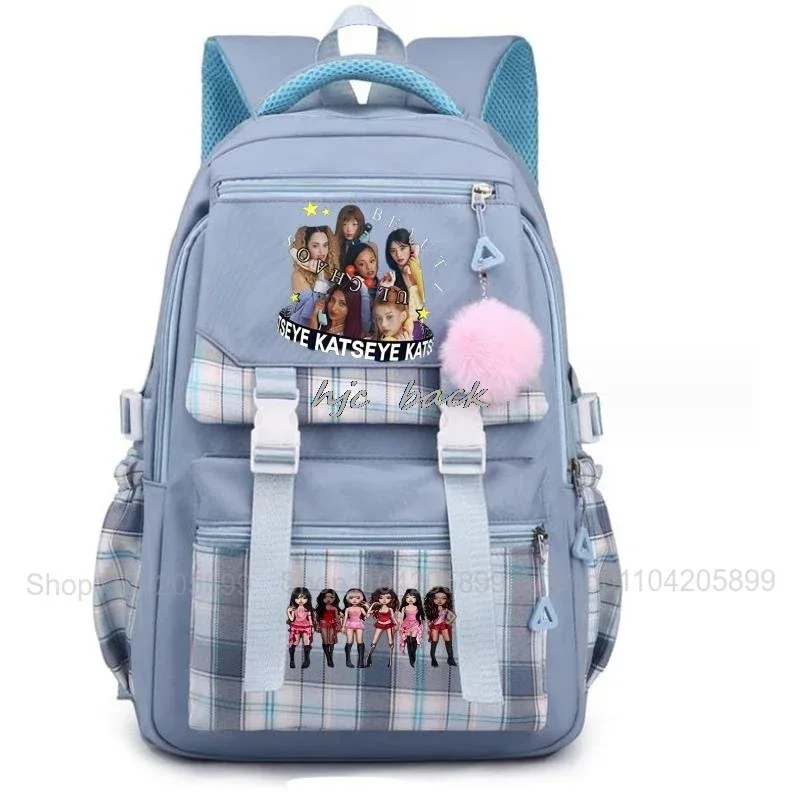 sac à dos katseye tendance, amusant, style kpop, pour filles, sacs d'école, sacs à dos pour adolescentes, étudiantes, voyages quotidiens, sac à dos pour ordinateur portable
