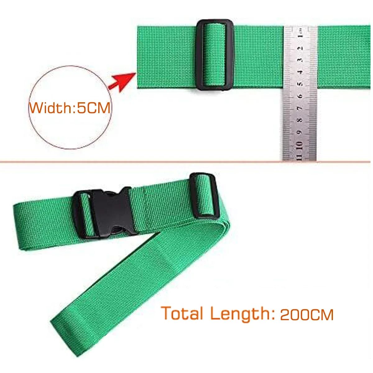 sangles de sécurité réglables pour bagages, ceinture de bagage avec fermeture à boucle, ceinture de bagage pour fermeture de sac de voyage de valise, sécurité des bagages