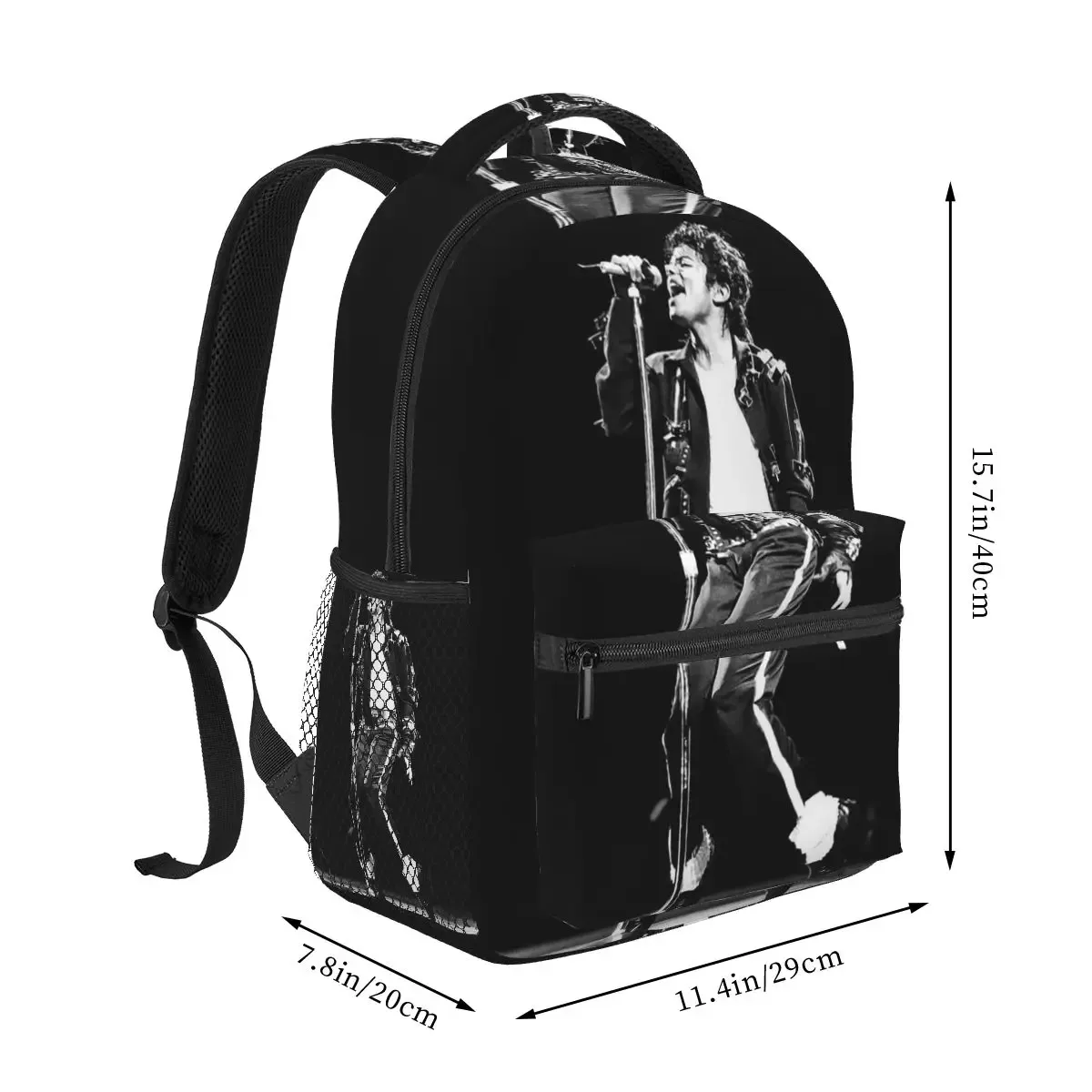 michael jackson – sacs à dos pour garçons et filles, sacs d'école pour étudiants, sac à dos pour ordinateur portable, sac à bandoulière de grande capacité