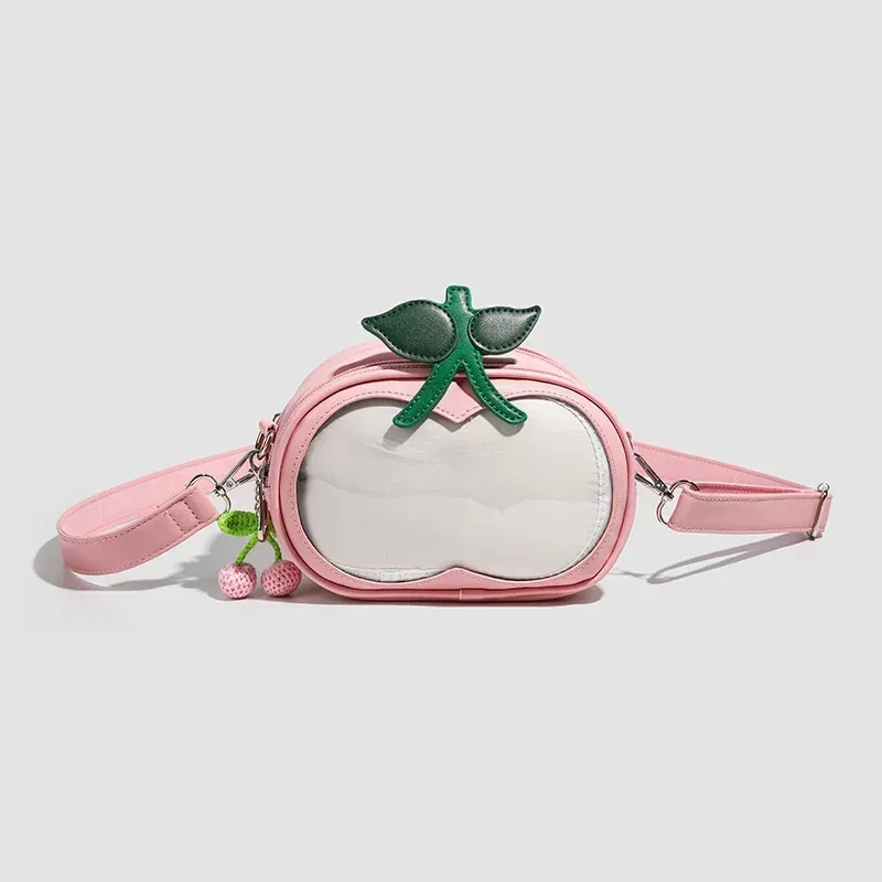 sac à bandoulière pour femme, sac à main en forme de pomme, sac à main léger rose, pochette à cosmétiques, cadeau de noël