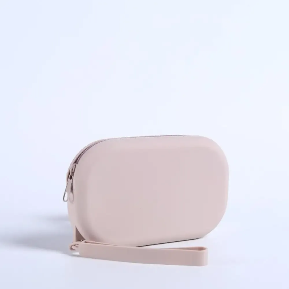 sac de rangement de cosmétiques en silicone, sac à main portable de voyage, organisateur de produits de toilette, sacs de maquillage à fermeture éclair, pochette étanche multifonctionnelle