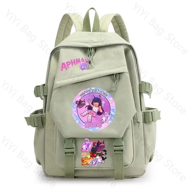 sac à dos aphmau, sac à dos d'école de grande capacité pour étudiants, sac à dos de voyage léger et durable en nylon pour garçons et filles
