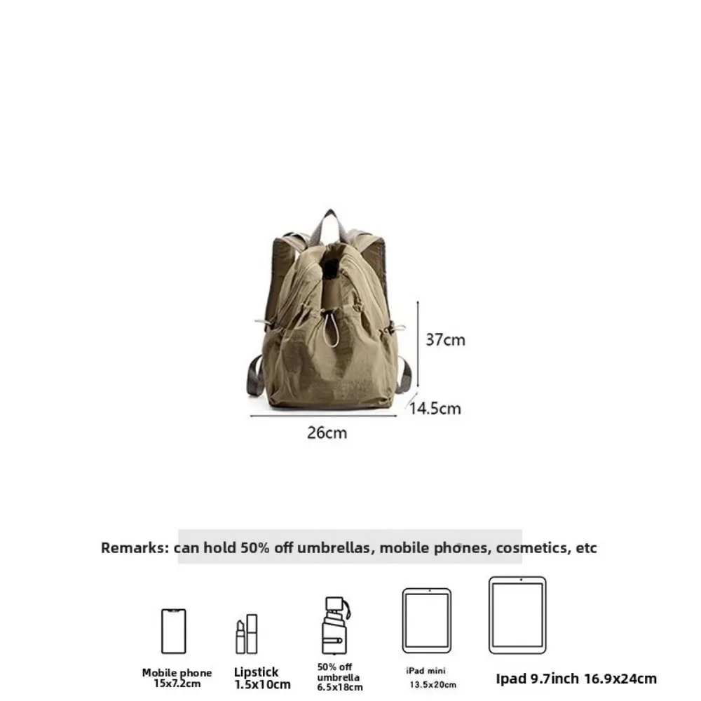 sac à dos léger et décontracté pour voyage, sacs d'école en nylon de haute qualité, sacs étanches pour ordinateur portable, femmes et hommes