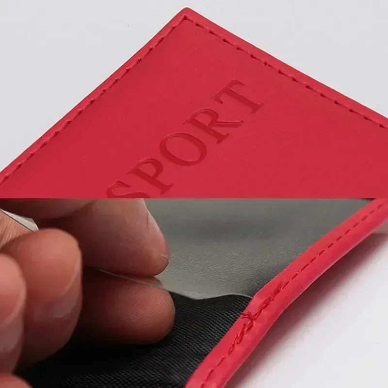 porte-passeport en cuir pu pour homme et femme, couverture d'identité, accessoires de voyage, portable, carte bancaire, business, étui portefeuille