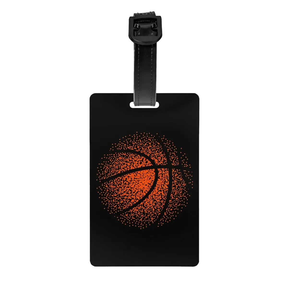 étiquettes de bagage rondes personnalisées pour valises, points de basket-ball, culture fongique de la mode, étiquettes de bagage, couverture de confidentialité, étiquette d'identification