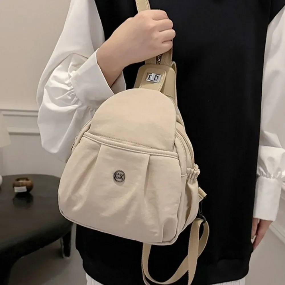 nouveau sac à dos en nylon imperméable multifonctionnel, sac bandoulière grande capacité léger, sac de poitrine, sacoche