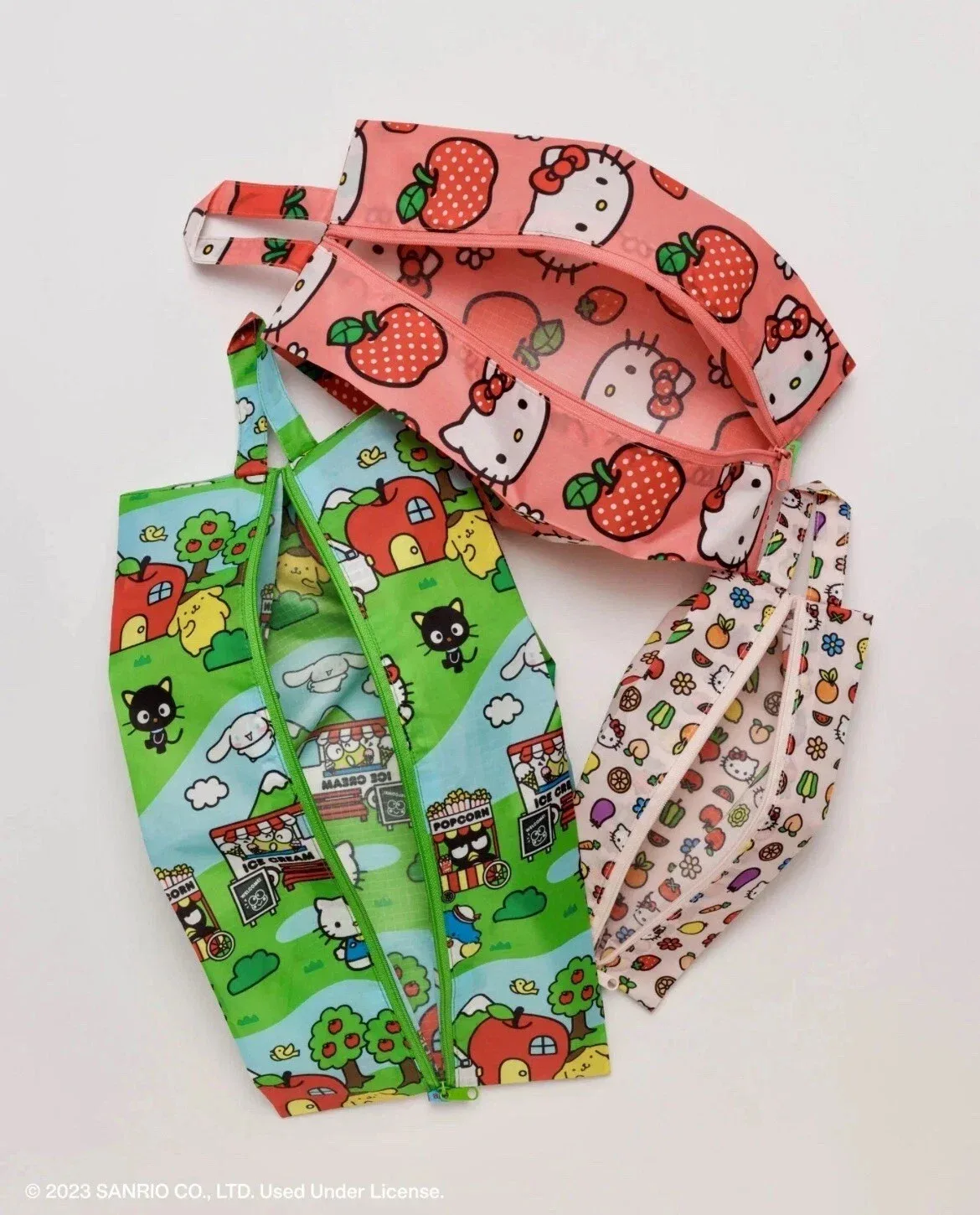 sac de rangement de voyage hello kitty, ensemble de trois pièces, organisateur de bagages pour la maison et les voyages, tri portable des vêtements, des sous-vêtements et des chaussettes b