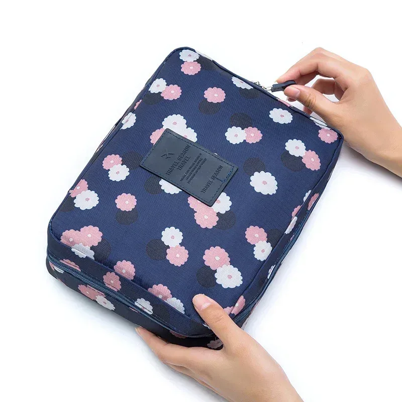 sac de maquillage pour femme de grande capacité, sac cosmétique pour femme, organiseur de toilette, étanche, étui de rangement pour maquillage féminin