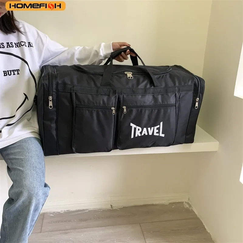 sac de voyage homefish pliable grande capacité, imperméable, pour affaires et sport, résistant à l'usure, sac de sport multifonction portable