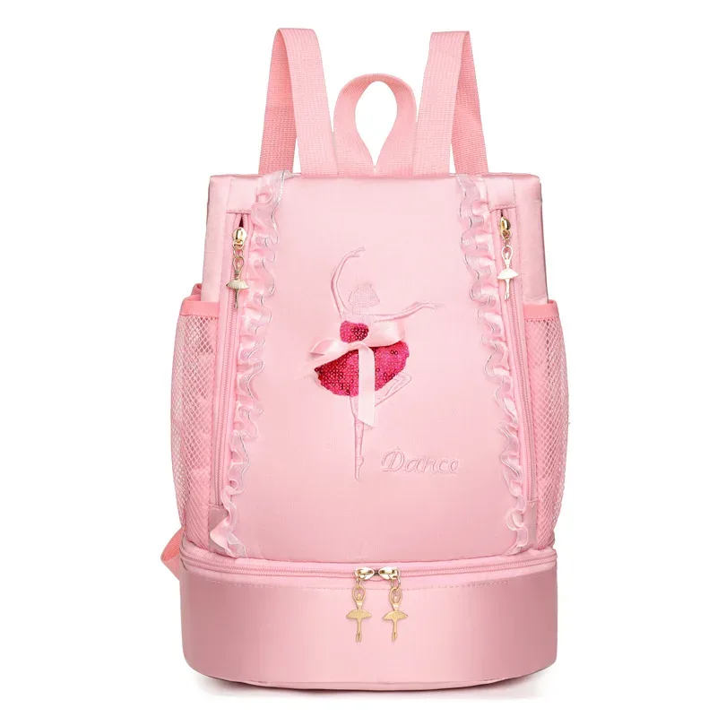 sac de danse personnalisé avec nom pour enfants, sac à dos de livre de ballet latine, sac de danse princesse pour filles, initié à la danse