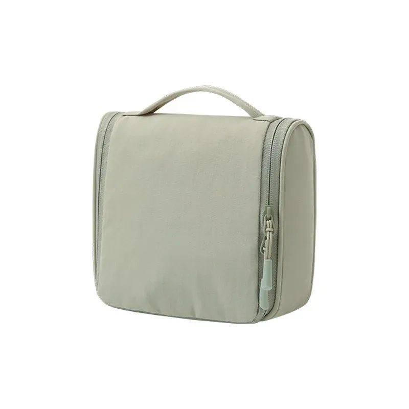 sac de toilette de voyage suspendu imperméable, organisateur de cosmétiques portable avec crochet, grande capacité, pochette de rangement pour maquillage et soins de la peau