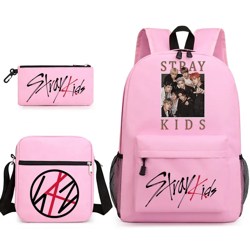 sac à dos kpop straykids, sac d'école, sac à bandoulière, trousse à crayons, cadeau pour enfants et étudiants