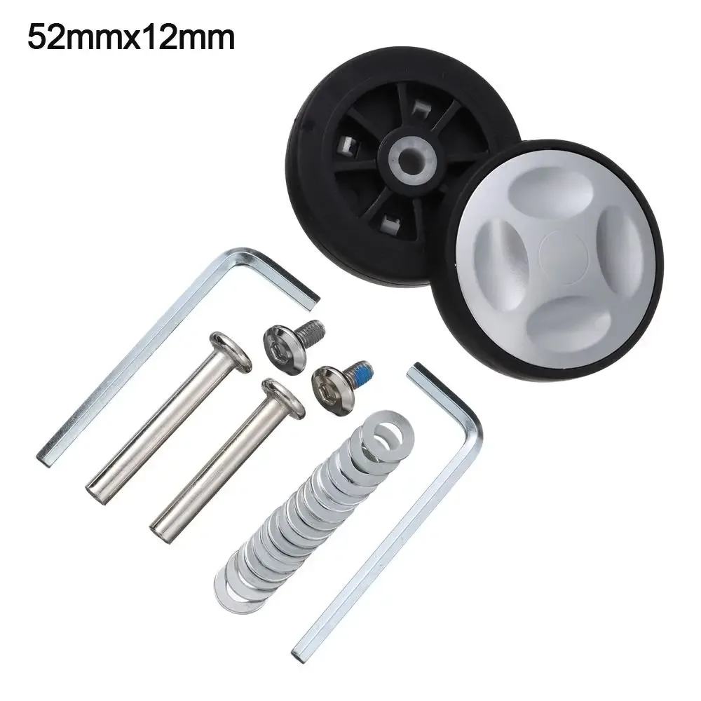 kit de réparation d'essieux silencieux durables avec vis, roues de bagage de voyage, pièces de valise, essieux de 40mm, 43mm, 54mm, 60mm, 64mm, 70mm