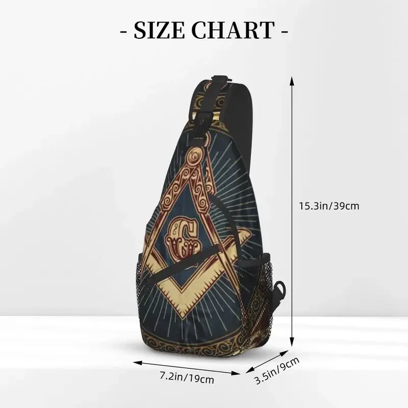 maçonnerie fronde poitrine sac à bandoulière hommes cool maçonnique franc-maçon épaule sac à dos pour voyage cyclisme