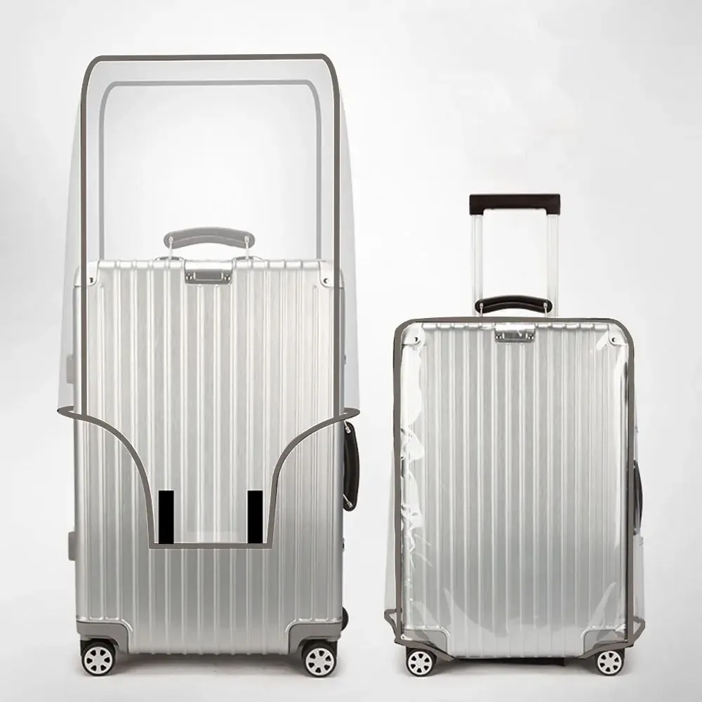 housse de protection transparente pour bagages de voyage, 16-28 pouces, étanche, anti-poussière, en pvc, pour valise