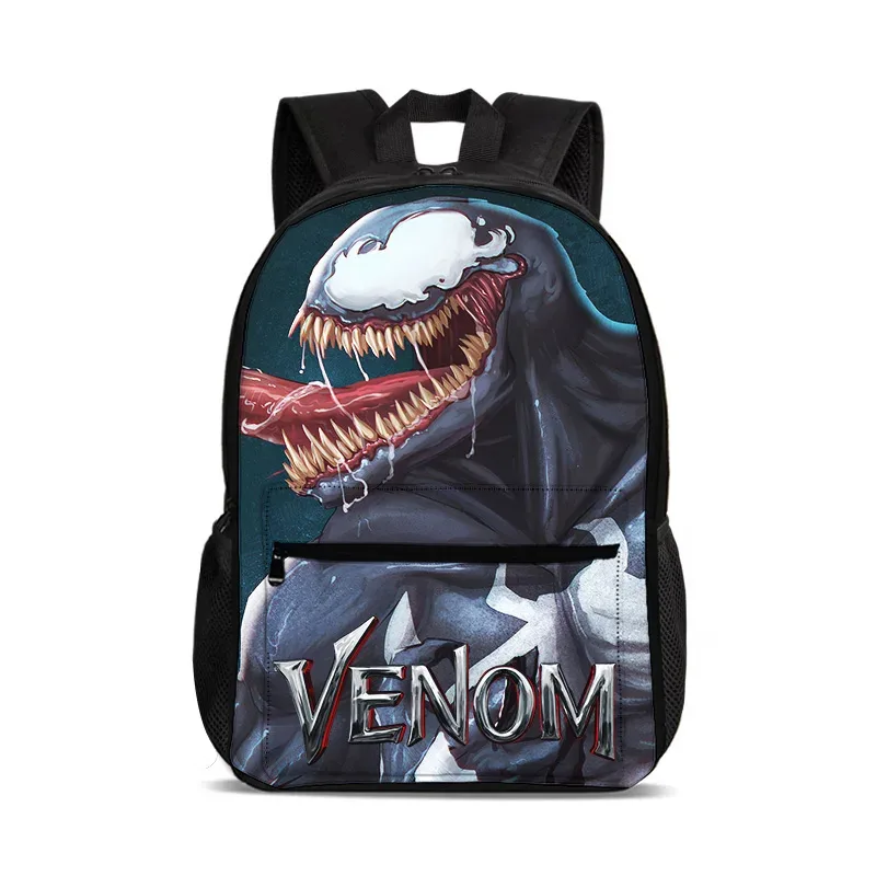sac à dos venom school de grande capacité, sac à dos d'école à la mode, cadeau pour enfants, pratique et multifonctionnel