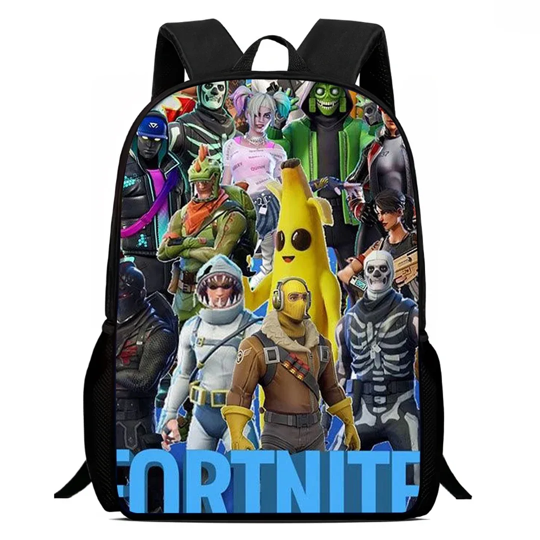 sac à dos de dessin animé fortnite de 15 pouces pour garçons et filles unisexe, sac à dos d'école, sac à dos léger pour étudiants, sac à dos de grande capacité