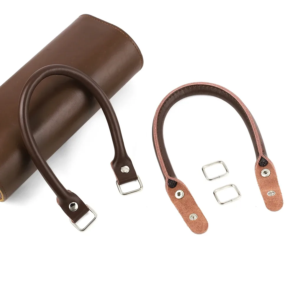 1 paire de poignées de sac à main en cuir véritable, sangle détachable 38cm 60cm, sangle de sac à bandoulière pour femme, ceinture de remplacement pour sac, accessoires de sac