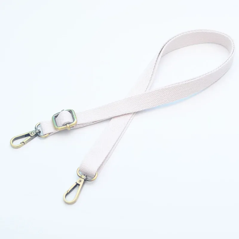 20mm de large toile sac accessoires bandoulière épaissi réglable haute qualité bronze boucle sac à bandoulière sangle en gros
