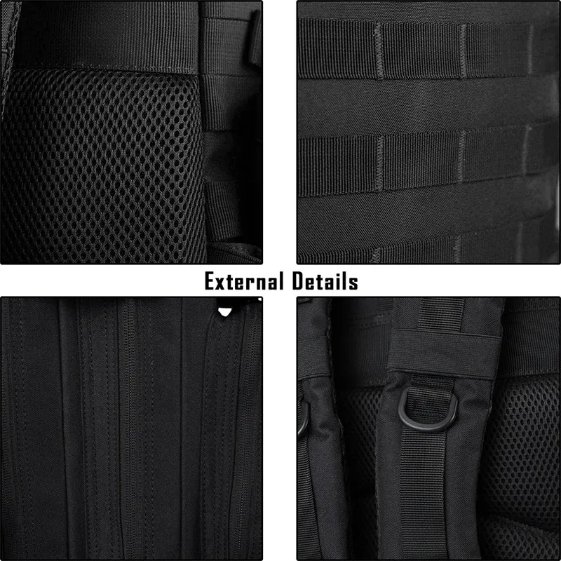 sac à dos tactique pour la gestion de la préparation des repas, 45l, étanche, isolé, refroidisseur de déjeuner, pour salle de sport, randonnée, camping, voyage, double porte-gobelet