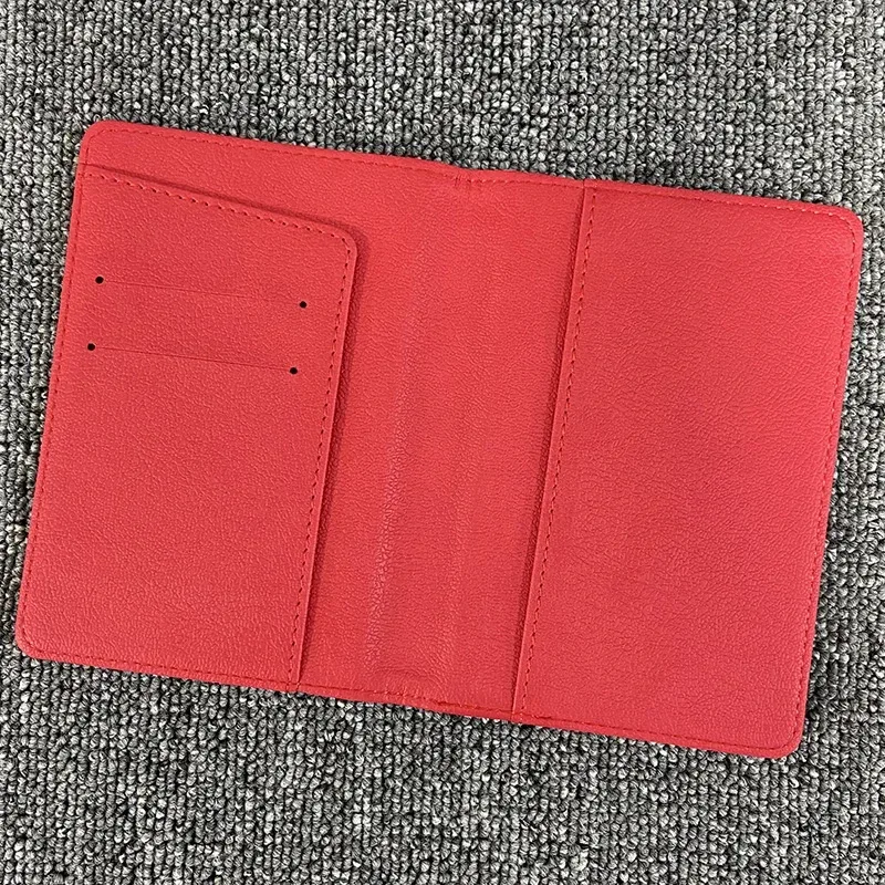 portefeuille de voyage en cuir pu pour femme, porte-passeport de compromis galactique, blocage rfid, noir, rouge, étui à passeport