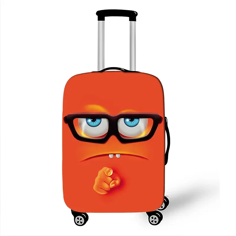 juste de bagage élastique pour voyage, housse anti-poussière, housse de protection, étui à bagages, housse de valise, expression amusante, 18-32