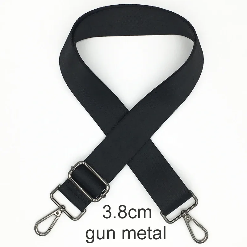 sangles de sac de couleur noire pour femmes, sacoches à bandoulière, ceinture large réglable, accessoires de pièces de sac à bandoulière