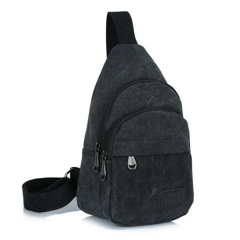 petit sac à dos en toile pour femmes et hommes, sacoche de voyage multifonctionnelle à bandoulière, de poitrine, nouvelle collection, pt1136