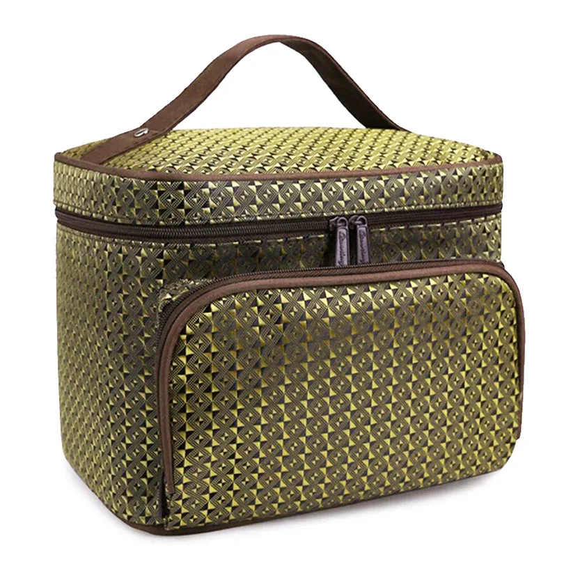 trousse de toilette professionnelle étanche pour femme, grand sac à cosmétiques à motif floral de pivoine, accessoire de voyage, szl63